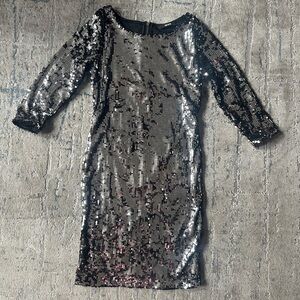 Sequin Black Dress